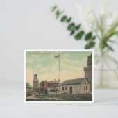 Atlantic Highlands NJ Navesink Twin Lights 1911 Briefkaart (Staand voorkant)