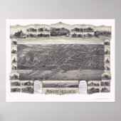 Atlantic Highlands, NJ Panoramic Map - 1894 Poster (Voorkant)