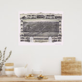 Atlantic Highlands, NJ Panoramic Map - 1894 Poster (Keuken)