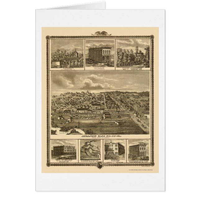 Atlantic, IA Panoramic Map - 1875 (Voorkant)