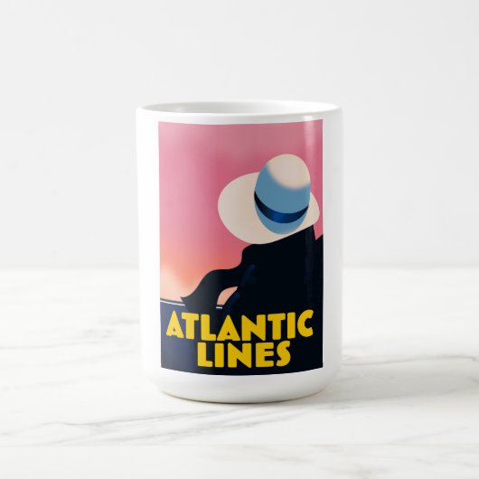 Atlantic Lines Cruise Liner-reisposter Koffiemok (Center)