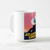 Atlantic Lines Cruise Liner-reisposter Koffiemok (Voorkant links)