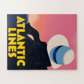 Atlantic Lines Cruise Liner-reisposter Legpuzzel (Horizontaal)