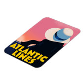 Atlantic Lines Cruise Liner-reisposter Magneet (Linkerzijde)