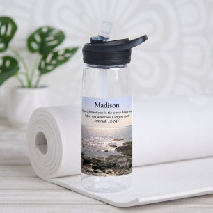 Atlantic Oceaan Foto God Kende Jou Bijbelvers Naam Waterfles
