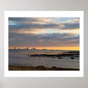 Atlantic Oceaan Zonsondergang Poster