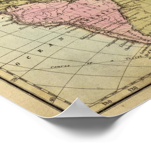 Atlantic Ocean Atlas Map Poster (Hoek)