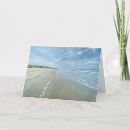 Atlantic Ocean Beach Scene Blank Uitnodiging