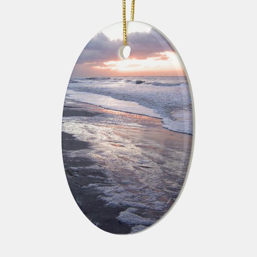 Atlantic Ocean Sunrise Keramisch Ornament (Links)