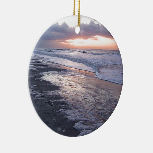 Atlantic Ocean Sunrise Keramisch Ornament (Rechts)