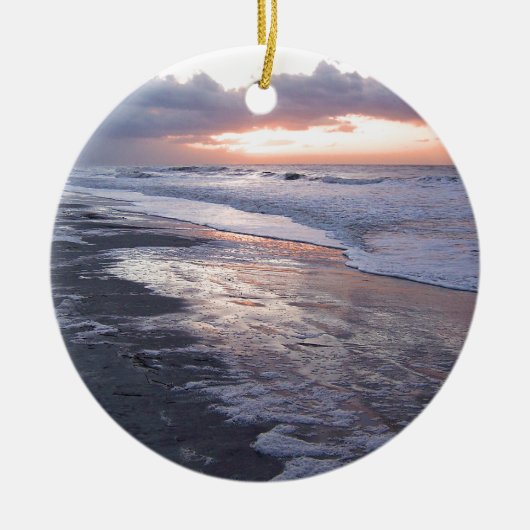 Atlantic Ocean Sunrise Keramisch Ornament (Voorkant)