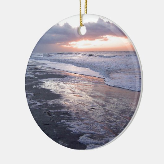 Atlantic Ocean Sunrise Keramisch Ornament (Links)