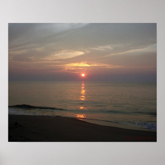 Atlantic Ocean Sunrise Poster (Voorkant)