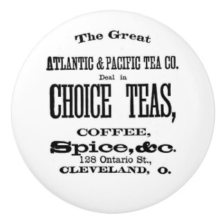 Atlantic & Pacific Tea Co.  reclame Keramische Knop