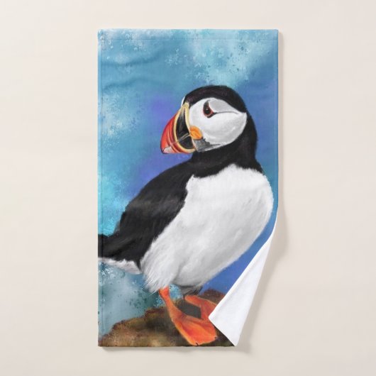 Atlantic Puffin Badhanddoek Set Bad Handdoek (Handdoek)