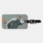Atlantic Puffin Bird Art Drawing Bagagelabel (Voorkant horizontaal)