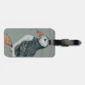 Atlantic Puffin Bird Art Drawing Bagagelabel (Achterkant horizontaal)