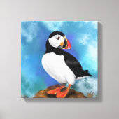 Atlantic Puffin Bird Canvas Print - schilderij (Voorkant)