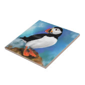 Atlantic Puffin Bird Ceramic Tile - Painting Tegeltje (Zijkant)