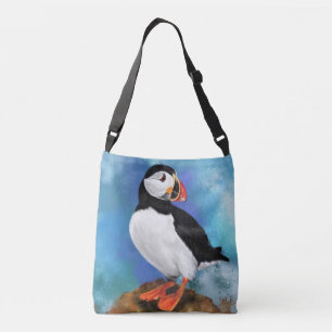 Atlantic Puffin Bird Crossbody Bag Clown Beak Tas