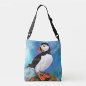 Atlantic Puffin Bird Crossbody Bag of Canvas tas (Achterkant)