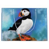 Atlantic Puffin Bird Gift Bag - Schilderen Groot Cadeauzakje (Voorkant)