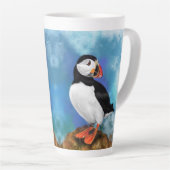 Atlantic Puffin Bird Latte Mok (Rechterhoek)
