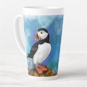 Atlantic Puffin Bird Latte Mok (Linkerhoek)