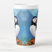 Atlantic Puffin Bird Latte Mok (Voorkant)