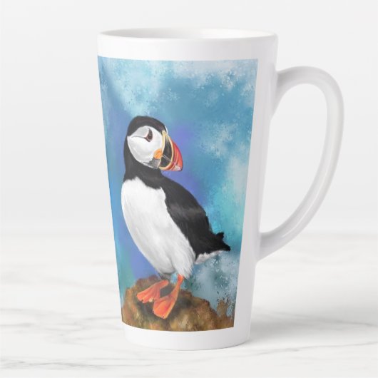Atlantic Puffin Bird Latte Mok (Rechts)
