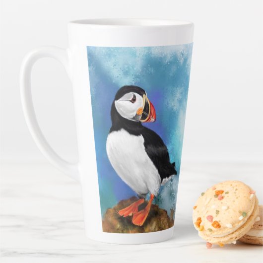 Atlantic Puffin Bird Latte Mok (In situ)