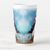 Atlantic Puffin Bird Latte Mok (Voorkant)