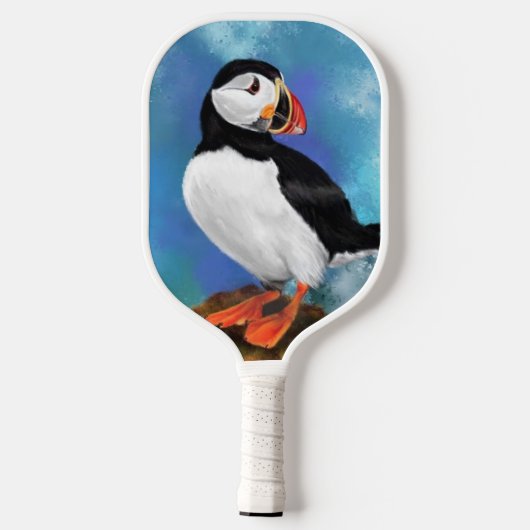 Atlantic Puffin Bird Pickleball Paddle (Achterkant)