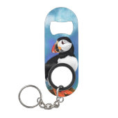Atlantic Puffin Bird Sleutelhanger Bottle Opener Mini Flessenopener (Voorkant)