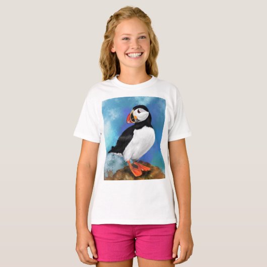 Atlantic Puffin Bird T-Shirt Gift (Voorkant volledig)