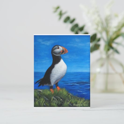 Atlantic Puffin Briefkaart (Staand voorkant)