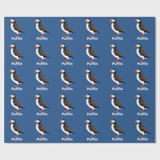 Atlantic Puffin Cadeaupapier (Vlak)