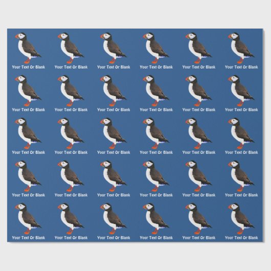 Atlantic Puffin Cadeaupapier (Vlak)