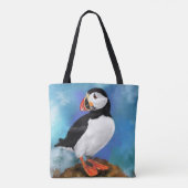 Atlantic Puffin Canvas tas (Achterkant)