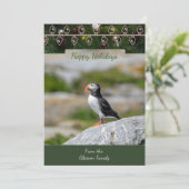 Atlantic Puffin Christmas Kaart (Staand voorkant)