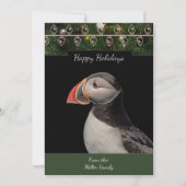 Atlantic Puffin Christmas Kaart (Voorkant)