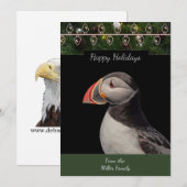Atlantic Puffin Christmas Kaart (Voorkant / Achterkant)