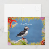 Atlantic Puffin Christmas Kaart (Voorkant / Achterkant)