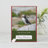 Atlantic Puffin Christmas Kaart (Staand voorkant)