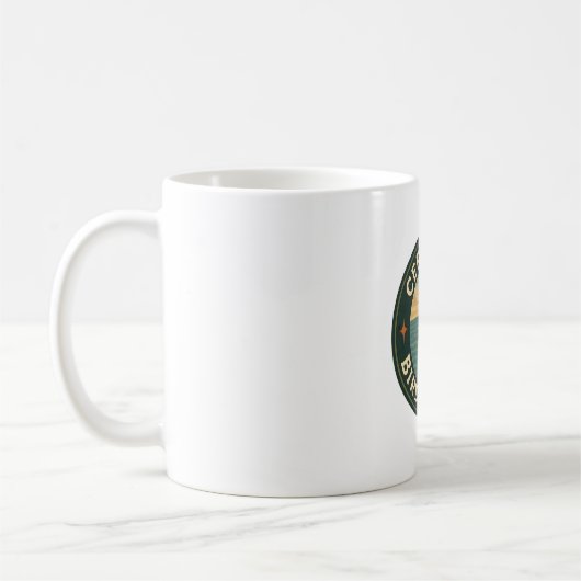 Atlantic Puffin Coastal Badge Koffiemok (Links)