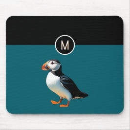 Atlantic Puffin Coastal Wildlife Bird Monogrammed Muismat