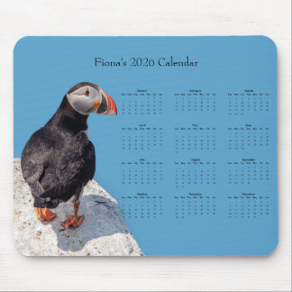 Atlantic Puffin: Customize 2026 calendar Muismat