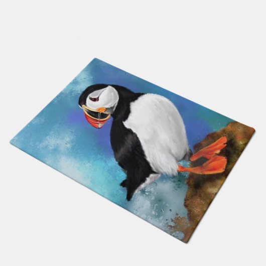 Atlantic Puffin Deurmat (Schuin)