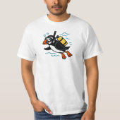 Atlantic Puffin Diving T-shirt (Voorkant)