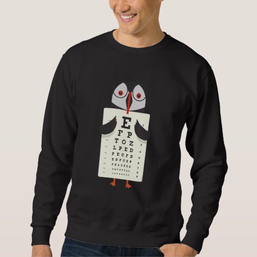 Atlantic Puffin Eye Grafiek Trui (Voorkant)